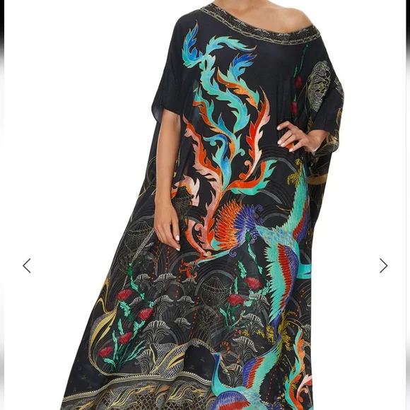 Camilla Round Neck Kaftan Wise Wings Nwt - Picture 2 of 13